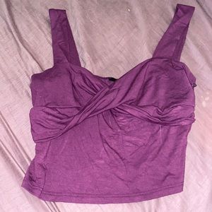 Purple crop top